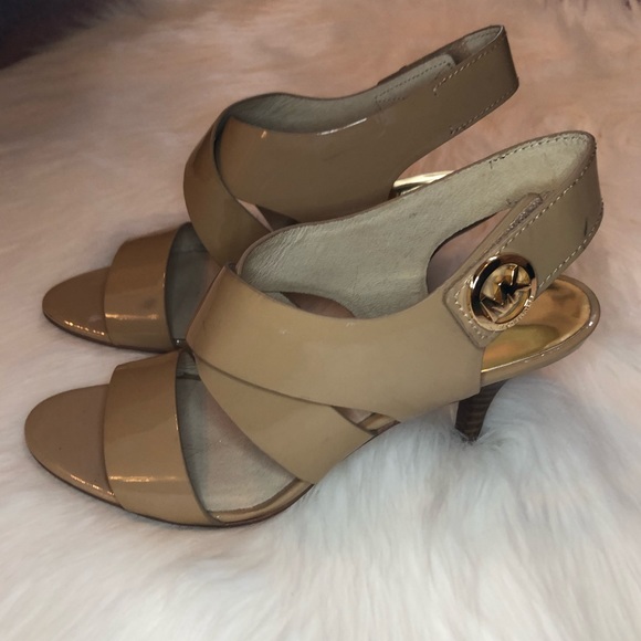Michael Kors Shoes - Michael Kors Nude Heeled Sandal. Size 7.5